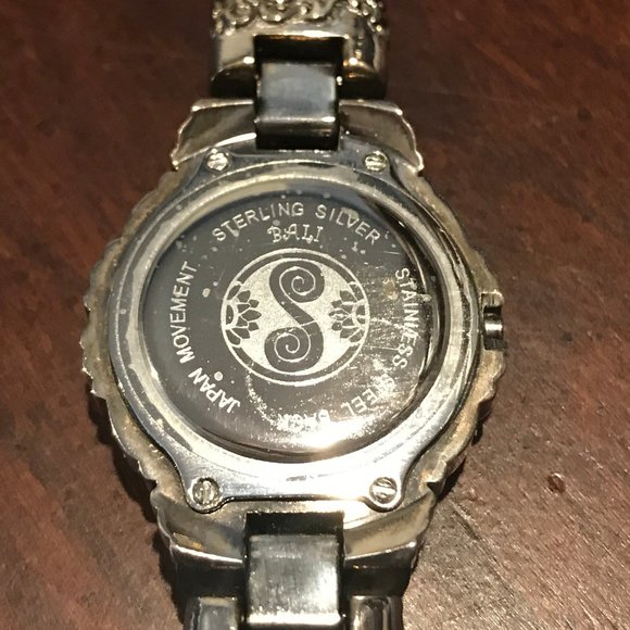 QVC Suarti & Sri Sterling Silver Scroll Watch main image 7